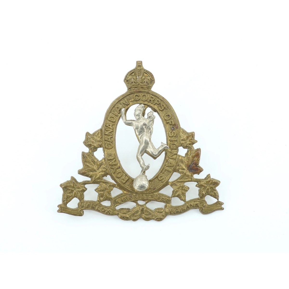 Cap badge Royal Canadian Corps of Signals