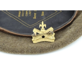 Béret Canadian 1945 & Cap Badge Regiment de la Chaudière