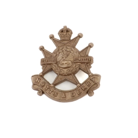 Cap badge "Economic" Notts & Derby Regiment ( Sherwood Foresters)