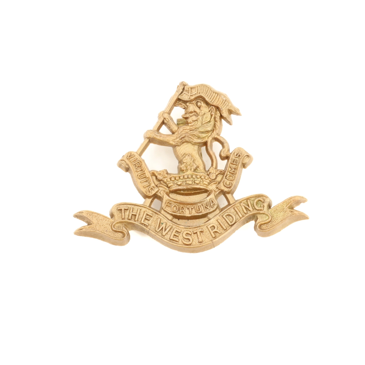 Cap badge "Economique" The West Riding Regiment Duke of Wellington's Regiment