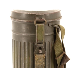 German gas mask canister  camouflaged 1940