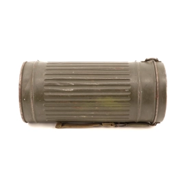 German gas mask canister  camouflaged 1940