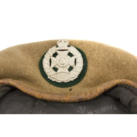 Khaki béret "Rifle Brigade" British Army 1945