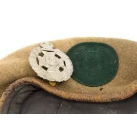 Khaki béret "Rifle Brigade" British Army 1945