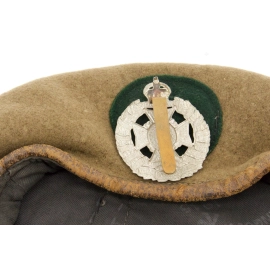 Khaki béret "Rifle Brigade" British Army 1945