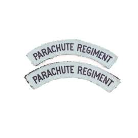 Pair Titles Parachute Regiment Printed