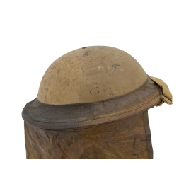 Helmet MKII British 1940 & Anti-gas Curtain Type 1