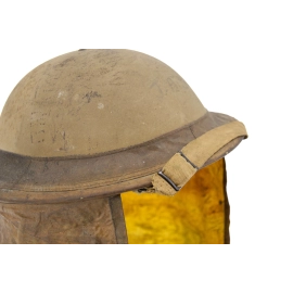 Helmet MKII British 1940 & Anti-gas Curtain Type 1