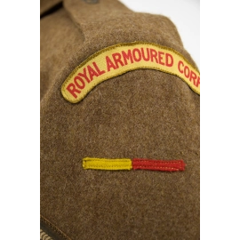 Battledress Royal Armoured Corps - Identifié "S. Walker"
