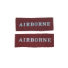 Paire d'Insignes "Airborne" Strip Imprimés