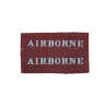 Paire d'Insignes "Airborne" Strip Imprimés