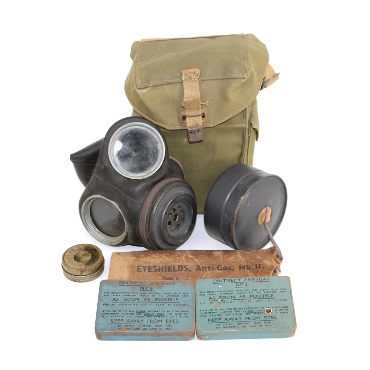 Masque Anti-Gaz British Army 1943 "Identifié"