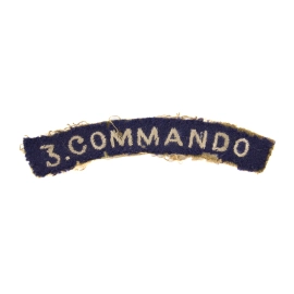 N°3 Commando Title British Army "Early"