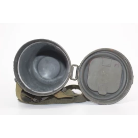 German gas mask canister  camouflaged 1940