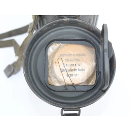 German gas mask canister  camouflaged 1940