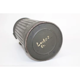 German gas mask canister  camouflaged 1940