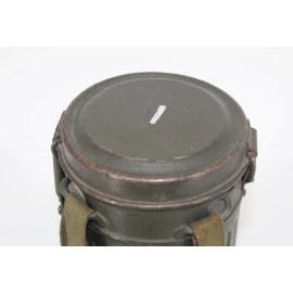 German gas mask canister  camouflaged 1940