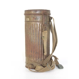 Boitier de masque anti-gaz Wehrmacht Camouflé 1940