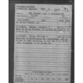 Bag Field M-36 US Army "Identified" 1942