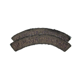Pair Titles Parachute Regiment Printed