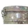 Masque anti-gaz Wehrmacht dans son boitier camouflé trois tons 1944