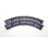 Pair of Canadian badges "The Lake Superior Regiment"