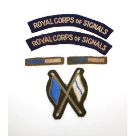 Royal Corps of Signals British Army badge set
