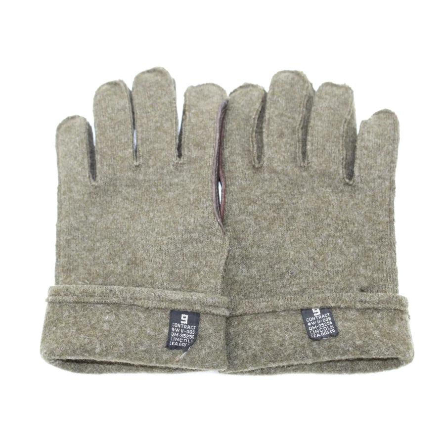 US Army leather & wool gloves