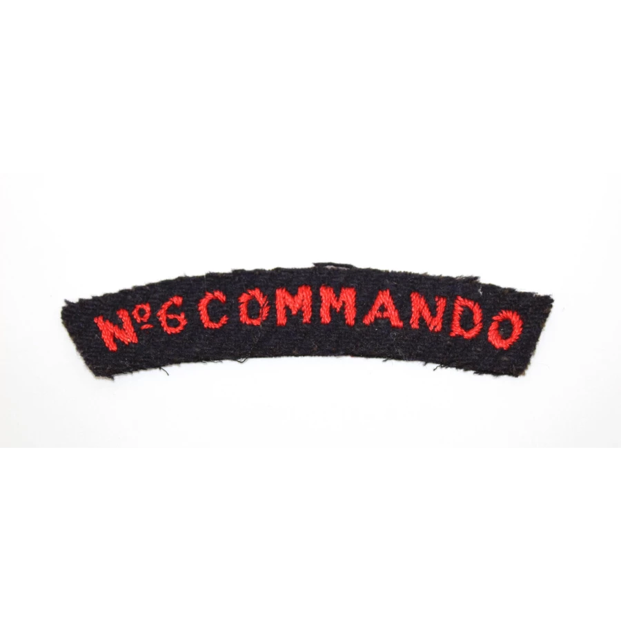N°6 Commando Embroideread shoulder Title