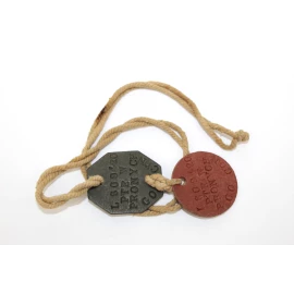 Paire de plaques d'identité  W. Pronych British Army