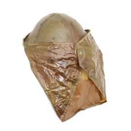 Casque MKII Canadien 1942 & Couvre casque anti-gaz