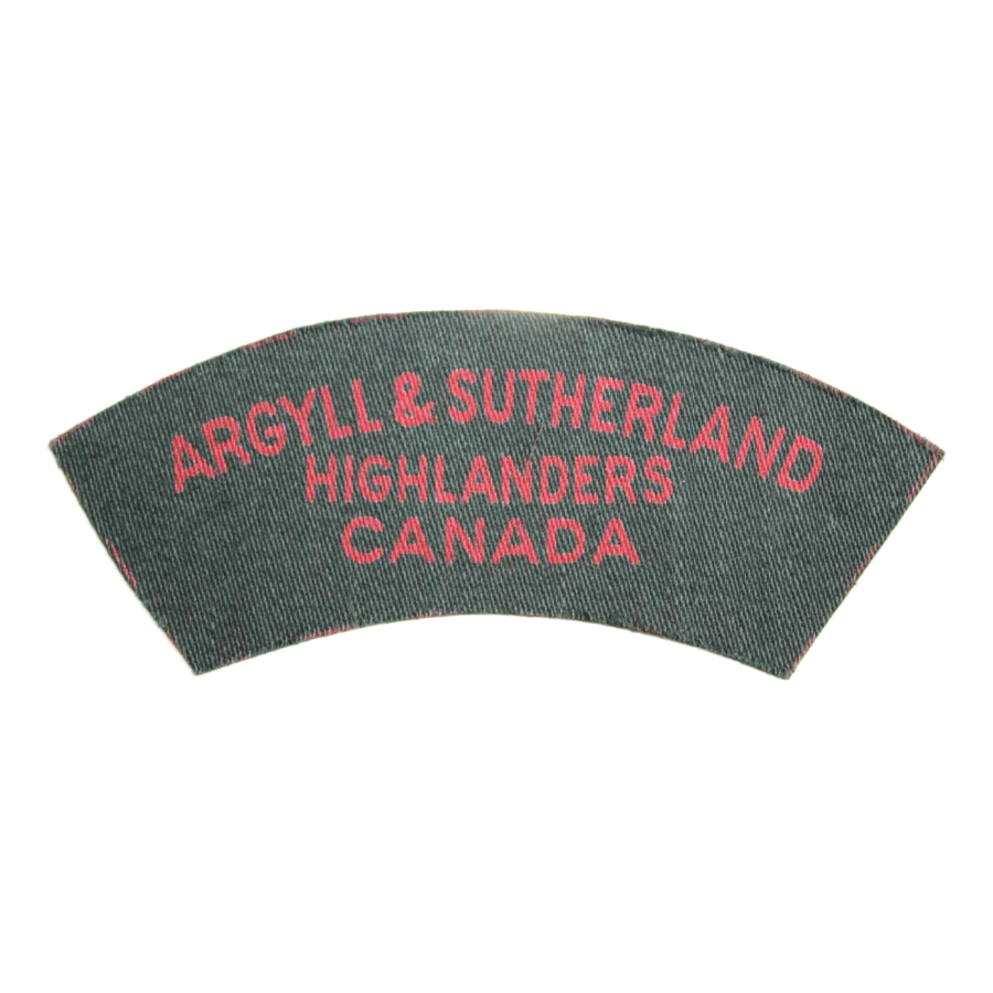 Title Argyll & Sutherland Higlanders Canada