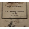 Instruction manual 1942 US Carbine M-1
