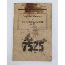 Instruction manual 1942 US Carbine M-1