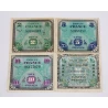 Set of 4 banknote flag - 1944
