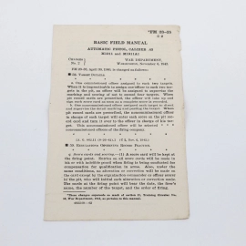 1940 Instruction Manual for Colt-45
