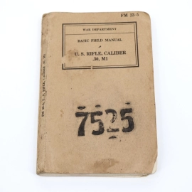 1940 instruction manual for M-1 Garand rifle
